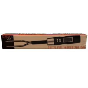GRANDE CHEF NIB NWT Digital BBQ Thermometer Fork